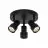 Nordlux Boston Ceiling Light 3-rondel Metal Black | Suitable for 3x GU10