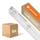 Multipack 6x Ledvance LED Waterproof Batten Damp Proof 32W 4400lm - 840 Cool White | 120cm 